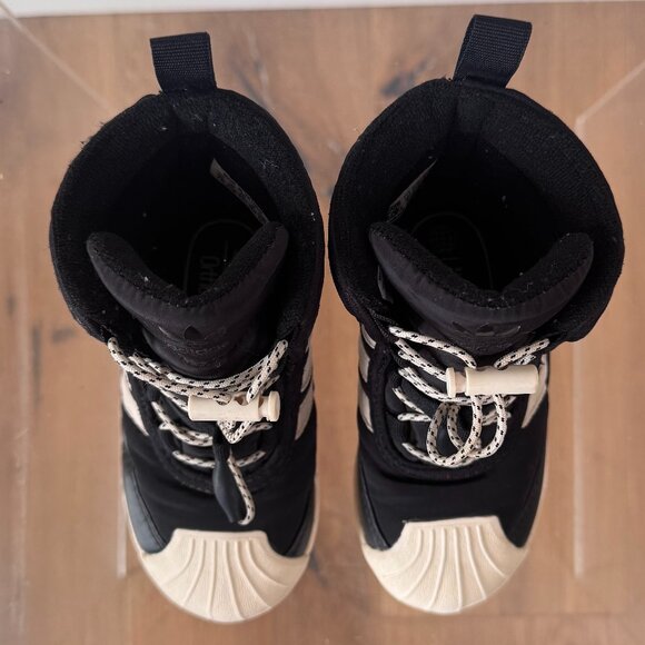 Adidas Superstar 360 Boot 2.0 Core Black Ecru Tint Size 7C | Toddler Streetwear - Picture 3 of 12